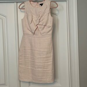 Jcrew pink linen dress